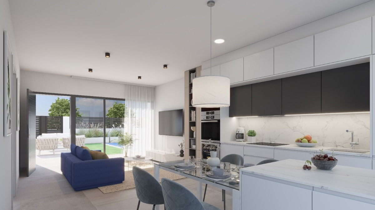 Küche und Essbereich