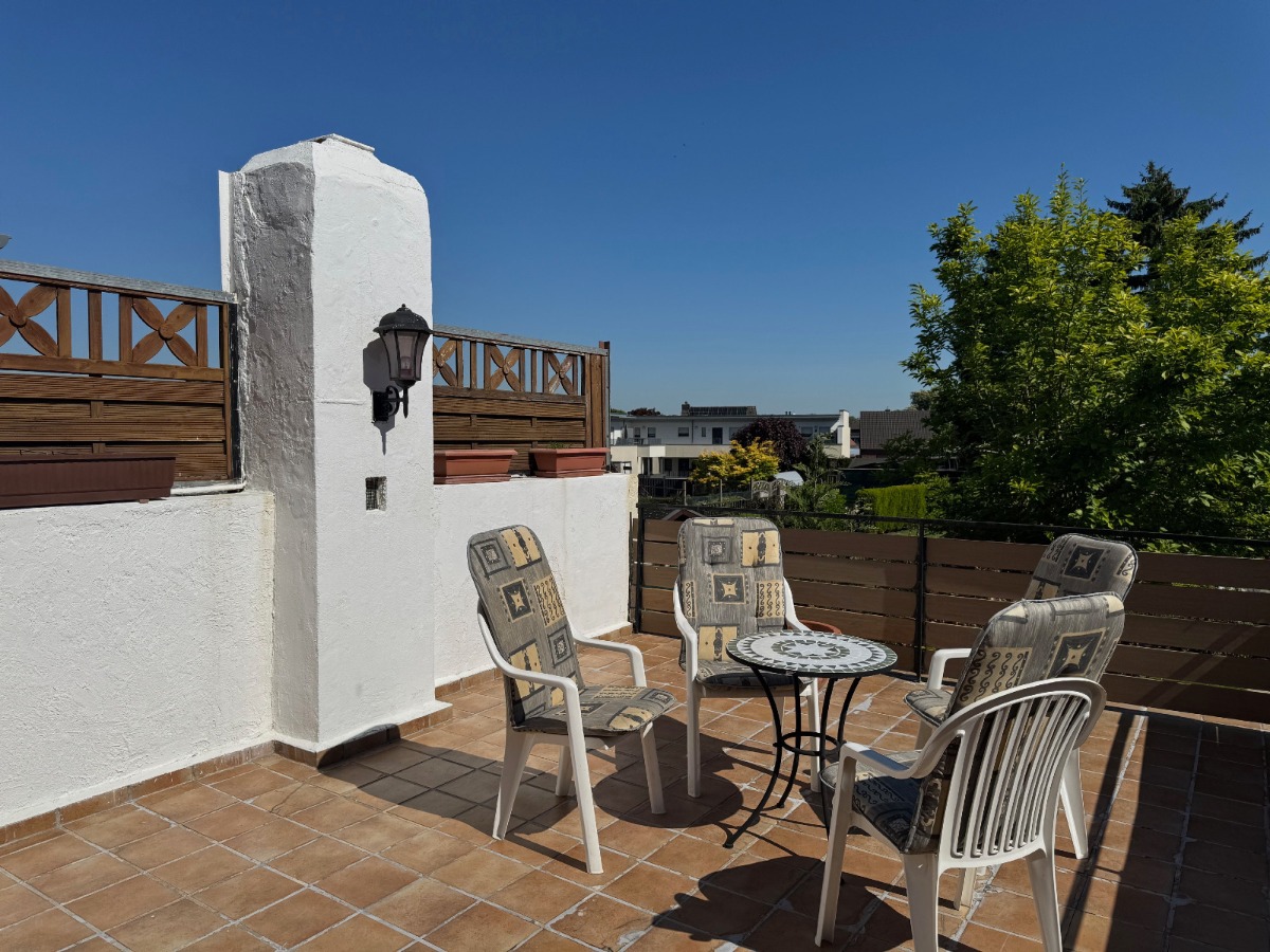 Dachterrasse im Sommer