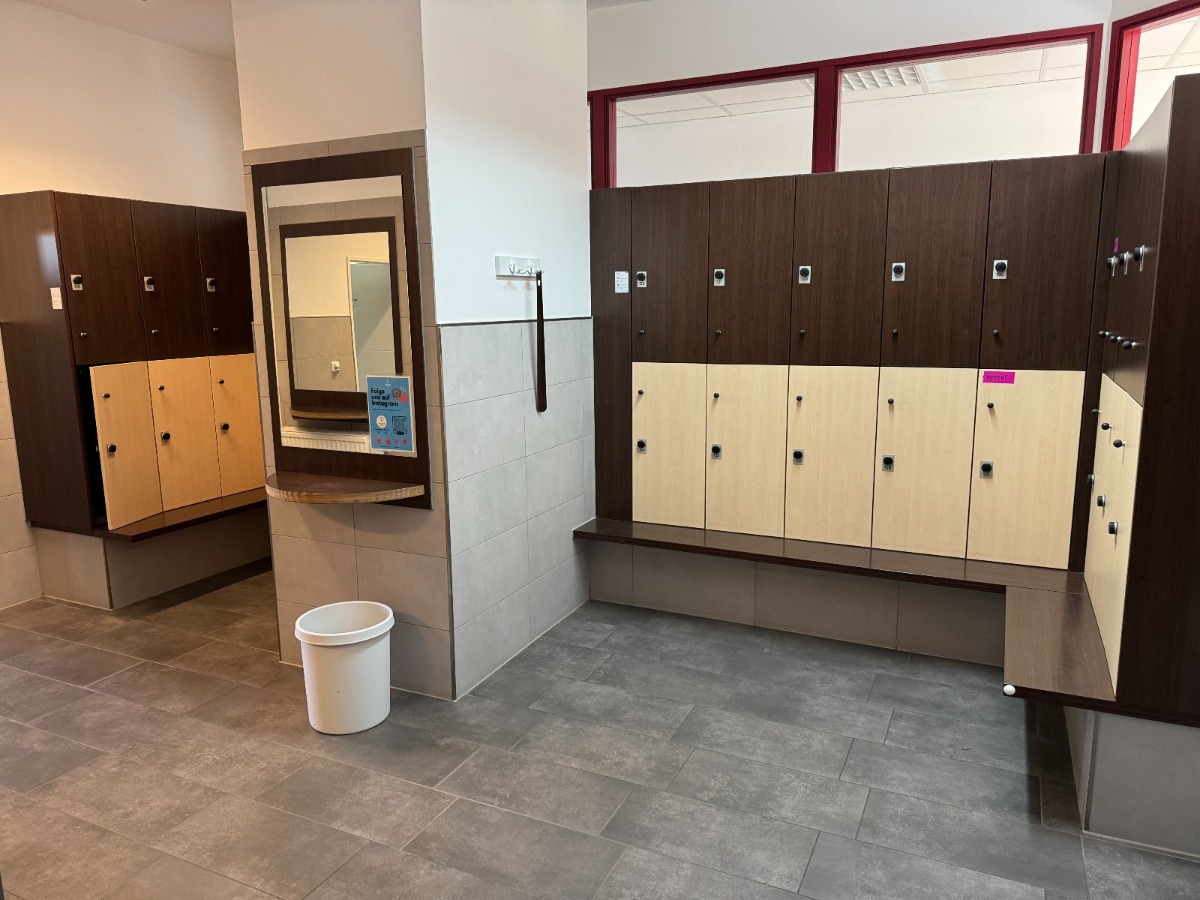 Umkleiden im 2. Obergeschoss