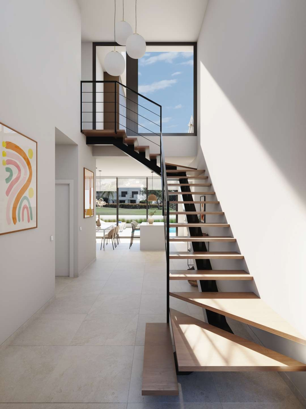 Hallway and staircase