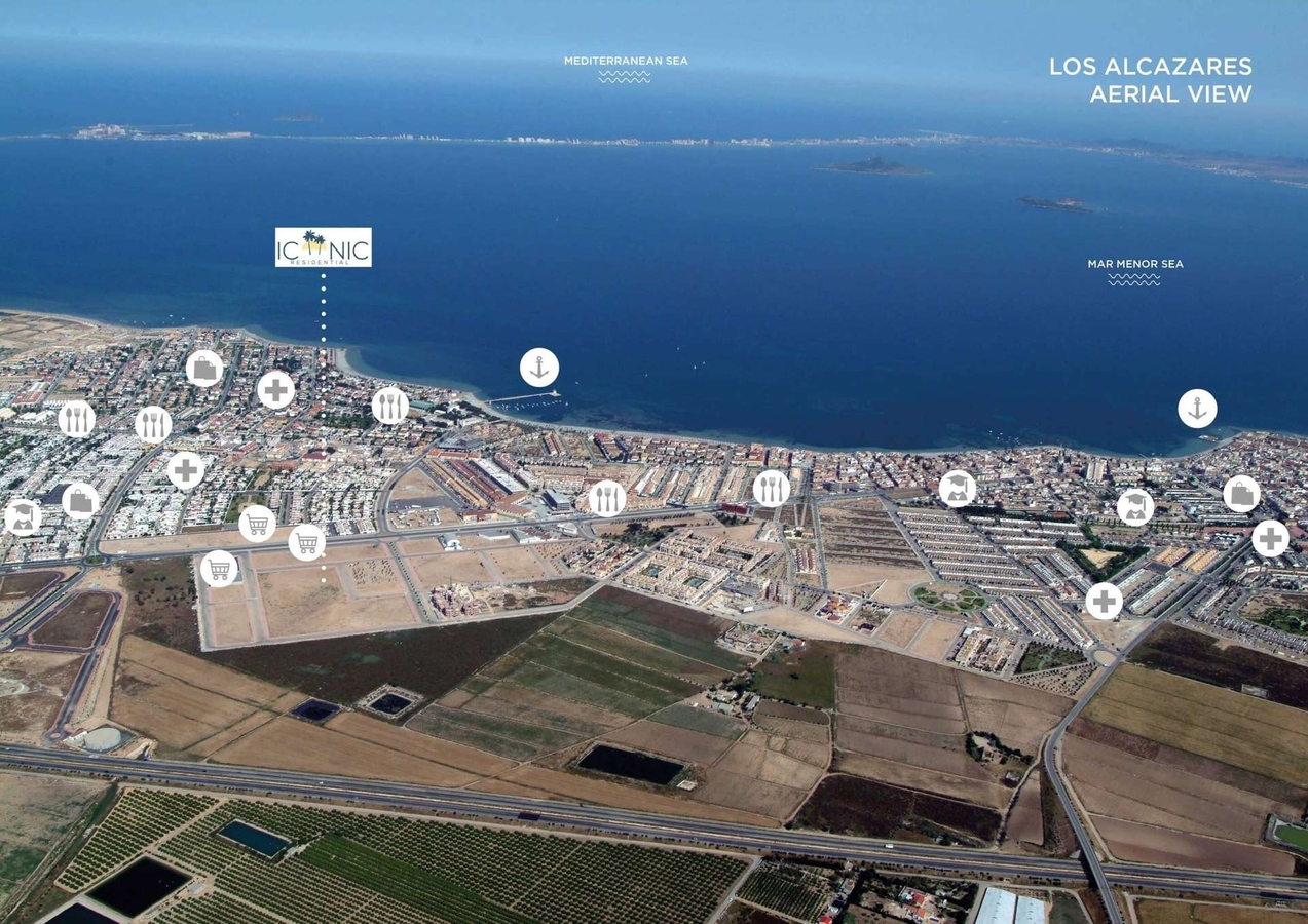 Iconic Apartment Garden_aerea-Los-Alcazares