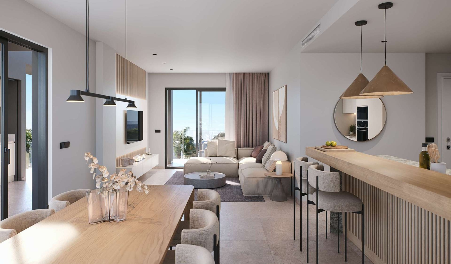 ATICO salon comedor cocina