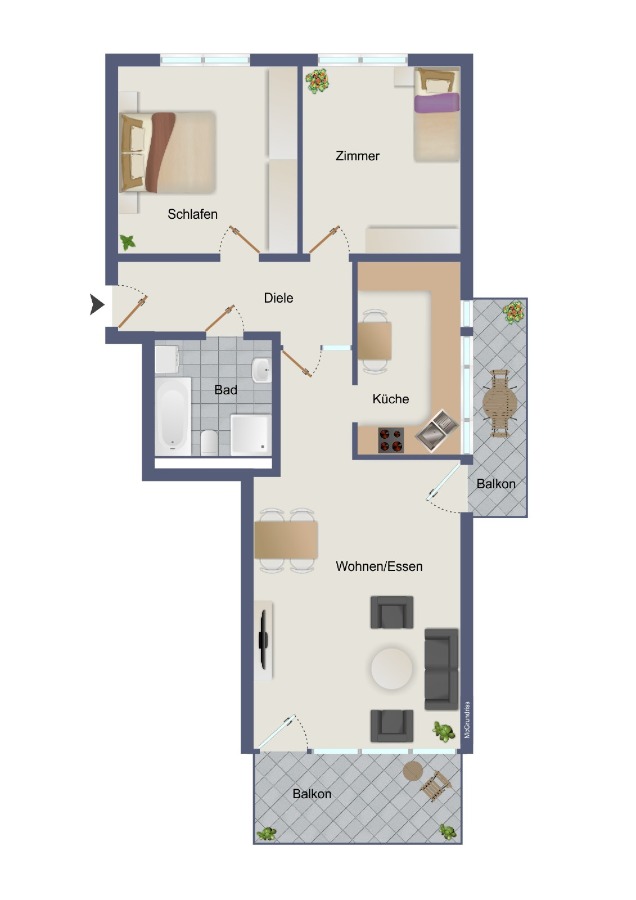 Grundriss 1. OG